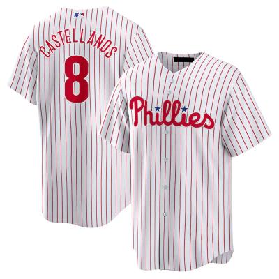 China Philadelphia Phillie 00 Mens Custom 8 Nick Castellanos Baseball Jersey Stitched S-5xl Antibacterial for sale