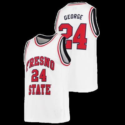 China Antibacterial Mens Fresno State Bulldogs 0 24 Sinister Derrion Player College Basketball Custom Tank Tops for sale