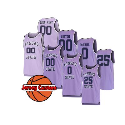 China Mens Kansas State Wildcats Antibacterial 0 Mike Mcguirl Player College Basketball Custom Tank Top for sale