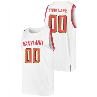 China Antibacterial Mens Maryland Terrapins 0 Player Custom College Basketball Tank Tops for sale