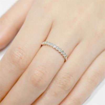 China FASHIONABLE 18K Gold Hexagon Diamond Engagement Rings For Women Accessories Jewelry Rings For Woman for sale