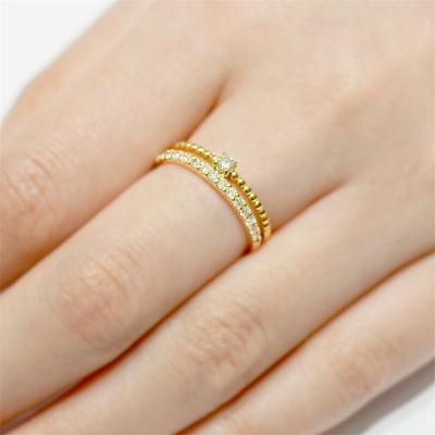 China Manufacturer Trendy 18K Gold Diamond Casual Women Fashion Rings Wholesale for sale