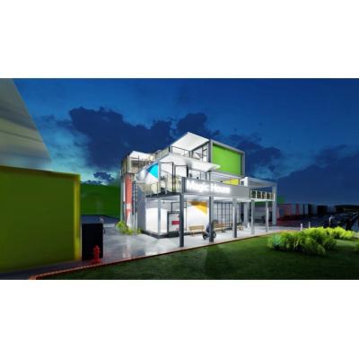 China Convenient Door And Window Height Steel Structure Prefab Office Folding Modular Home Movable Container House for sale