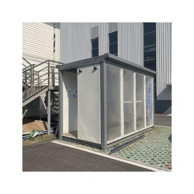 China Door And Window Height Cabin Container House PVC Movable Prefab Smoking Detachable Storage Building For Sale for sale