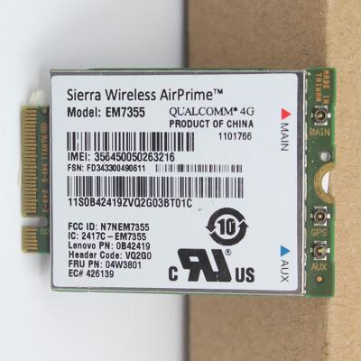 China sierra EM7355 Gobi5000 4G LTE WWAN Wireless Card 04W3801 for Lenovo X240 W540 T440P T431S EM7355 for sale