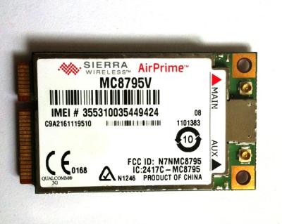 China Sierra Wireless MC8795V HSPA WWAN WLAN Wifi Quad Band Mini PCI-e 3G GPS Card For Laptop Notebook MC8795V for sale