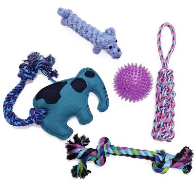 China Anti Bite Viable Game Toy Set Can Be Customized Interactive Increased Chew Dog Feeling Cotton Rope Dog Chew Toy for sale