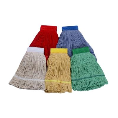 China Sustainable Manufacture Cotton Broom Cheap Cotton Mop Head High Quality High Quality Clean Floor Mop for sale