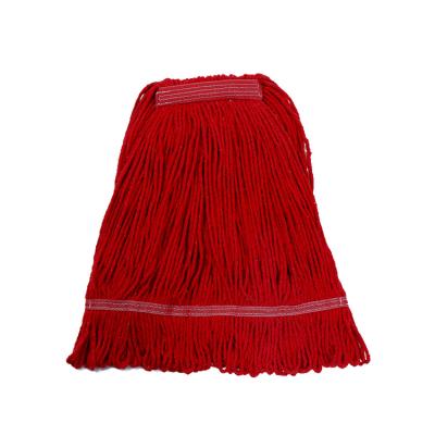 China Durable Heavy Duty Industrial USA Floor Wet Head Refill Mop Professional Commercial Cleaning Broom for sale