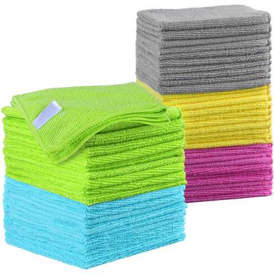 China Quick Dry 40x40 Bathroom Many Color Anti-Frizzle Soft Eco Friendly Recycled Microfiber Suede Towel for sale