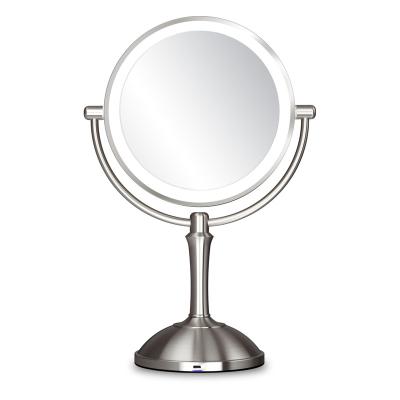 China USB Lighted Adapter Powered Grooming Led Mirror With Stand for sale