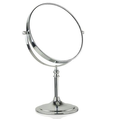 China Circular Two Magnified 1X/5X Magnified Vanity Makeup Mirror For Dressing Table And Dressing Room for sale