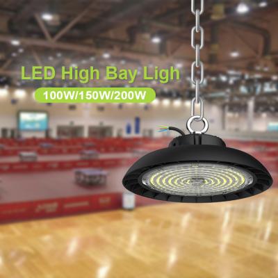 China Warehouse Outdoor Industrial high bay light Wide Voltage 50W 100W 150W 200W 300W UFO LED Highbay Light for sale