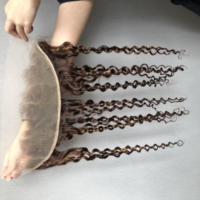 China Amazing Original Brazilian Virgin Hair 13x4 Lace Frontal Curl Raw Brazilian Cuticle Aligned Hair for sale