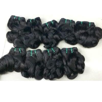 China Hot Selling Double Drawn Hair Cuticle Aligned Virgin Hair Funmi Quality Super Quality Double Drawn Hair Bouncy Wave for sale