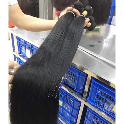 China Hot Sale Wholesale Size 40inch Long Full Cuticle Preserved Hair Bundles Cuticle Aligned Raw Virgin Indian Hair 100% Silky Straight for sale