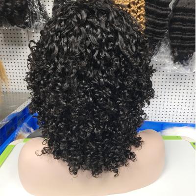 China Good Quality Color Woman 300grams Hair Short Bangs Wigs Pixie Cut Bang Wigs For Curly Hair No Tangle No Shedding for sale