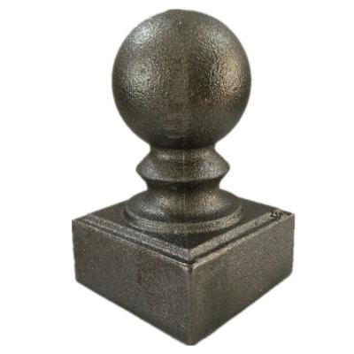 China Easily Assembled Cast Iron Post Cap For Fence / Gate for sale