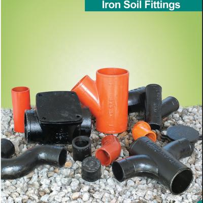 China Drain waste and vent no hub/hublessCast iron floor pipe fittings for waste and drain duct for sale