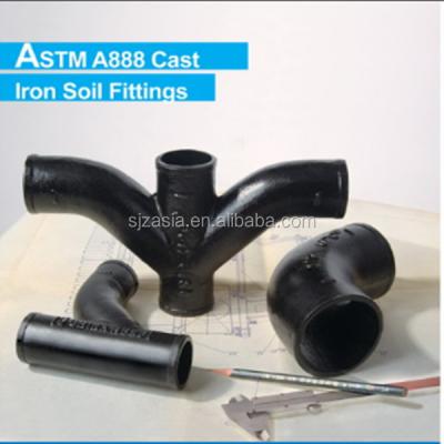 China China ASTM A888 No-hub Cast Iron Drain Pipe Fittings Manufacture for sale