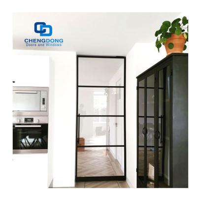 China Industrial Wholesale Modern Contemporary Room Divider Factory Price Iron Entry Single French Steel Patio Door for sale