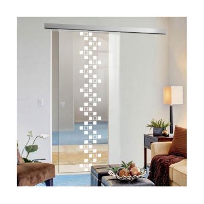 China Industrial Stainless Slide A Glass 96 x 80 Sliding Glass Door for sale