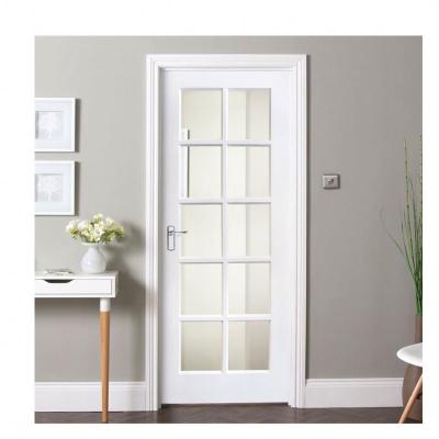 China Simple Door Design Waterproof Customs Color Front Black Metal French Swing Aluminum Glass Door Front Entry Door for sale