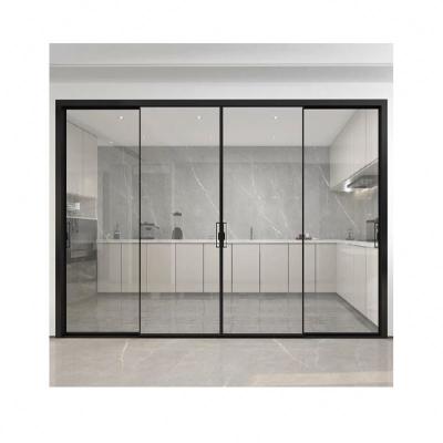 China Large Modern Strong Broken Aluminum Narrow Frame Thermal Glass Lift And Sliding Slide Doors for sale