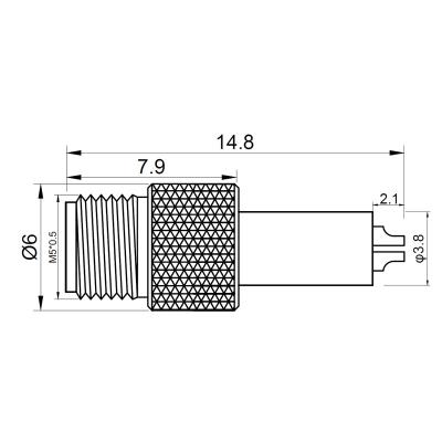 China Automotive charging connector panel socket ip67 male m5 waterproof female connector for sale