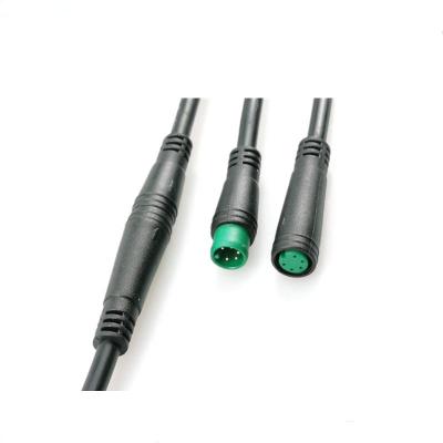 China PCB M8 Connector M8 6pin Automotive Waterproof Power Connector M8 6pin Power Cable Connector for sale