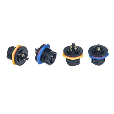 China M25 2 Post Automotive Male To Female Wire Assembly Waterproof Connector For Power Driver IP67 Connectors PCB Mount for sale