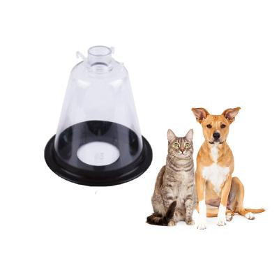 China Dog/Cat Dogs Cats Transparent PVC Cone Veterinary Pet Anesthesia Mask Pet Anesthesia Breathing Mask for sale