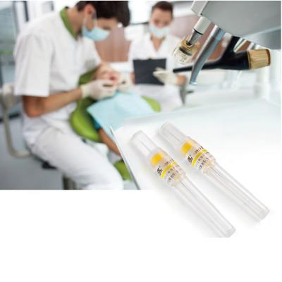 China WEGO Plastic Dental Tips Dispensing Pre-bent Dental Spout for sale