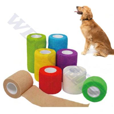 China High Quality Medical Non-woven Cohesive Elastic Wrap Bandage Veterinary Bandage Self Adhesive Factory Vet Bandage for sale