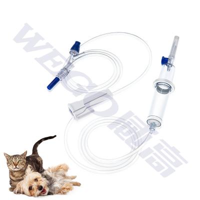 China Wholesale OEM ODM Manufacturer CE ISO9001 CE titration spiral serum veterinary exhaled iv infusion PVC set disposable for sale