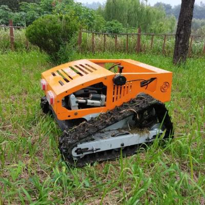 China 4-Stroke Yamaha 175CC Engine Self-Charging Battery Operated Remote Control Robot Slope Mower for sale