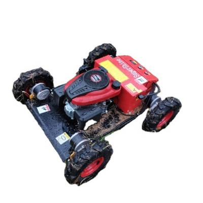 China Gasoline 4-Stroke Electric Travel Motor Blade Rotary Remote Control Traction Mowing Robot for sale