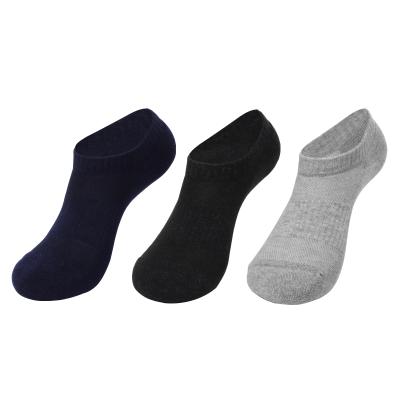 China Silver Antibacterial Antibacterial Protection Antibacterial Terry Stockings Cut Sport Cotton Mens Ankle Socks for sale