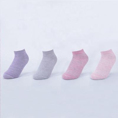 China Anti-Odor Cotton Ankle Women Antibacterial Silver Antibacterial Socks for sale