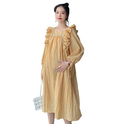 China 2021 Anti-Static New Design Drop Maternity Plus Size Long Sleeve Dresses for sale