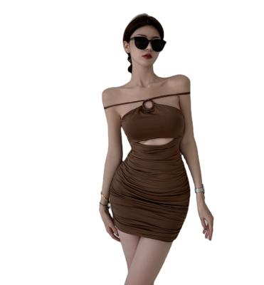 China Micro Neck Khaki Body Anti-wrinkle Halter Fit Casual Wear for sale