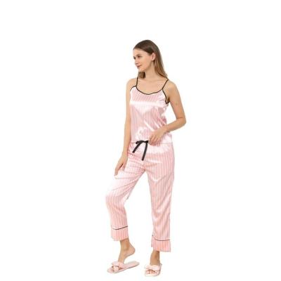 China 2022 QUICK DRY silk satin sleepwear suspenders pajamas for women 7pcs set long sleeve pajamas sexy floral plants print sleepwear women for sale