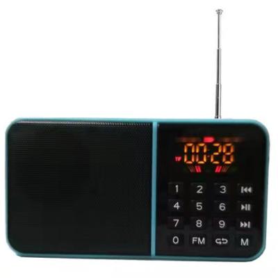 China New mini color screen factory hot sale classic radio antenna large screen display home portable built-in radio for sale