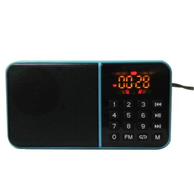 China Classic Color Screen Mini Portable Antenna Radio Large Screen Display Long Range Home Built-in Radio New for sale