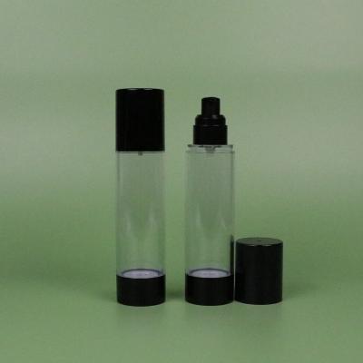 China Gold Black White Clear Personal Cosmetic Packaging 15ml 30ml 50ml 60ml 80ml 100ml 120ml Airless Skin Care Lotion Serum Pump Bottle With Pump Sprayer for sale