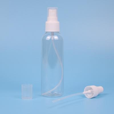 China Household Products 12ml 30ml Round Small Spray Bottle Empty Transparent Cosmetic Container Travel Plastic Bottle With Cap for sale