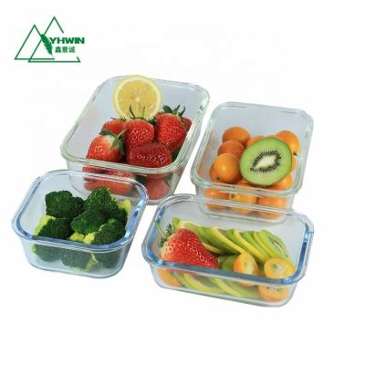 China Freshness Preservation Glass Meal Prep Containers Lunch Containers Contenedores de Vidrio Set for sale