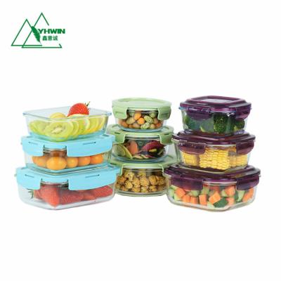 China Microwavable Glass Lunch Container For Kid / Adult Size for sale