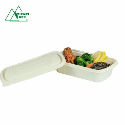 China Disposable 100% compostable viable to go containers take out food container lunch box for restaurant for sale