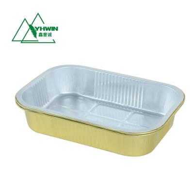 China Modern Disposable Food Packaging Aluminum Foil Food Container for sale